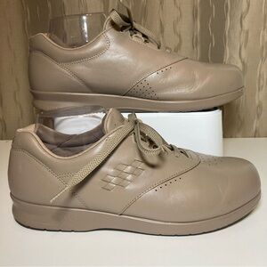 SAS Free Time Women's 10 Shoe Walking Tripad Sneaker Mocha Beige Tan Leather USA